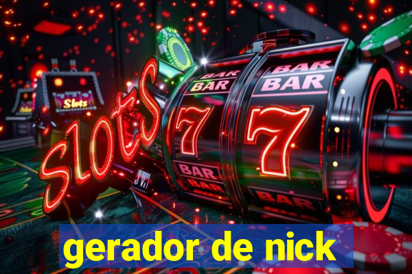 gerador de nick